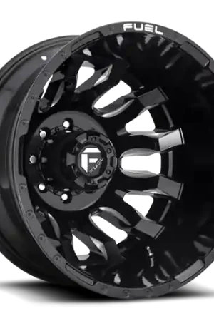 Dually Wheels 20X8.25 Blitz Dually D673 8 On 210 Gloss Black Milled 154.3 Bore -221 Offset Multi Spoke Outer Dually Fuel Off Road Wheels New Release