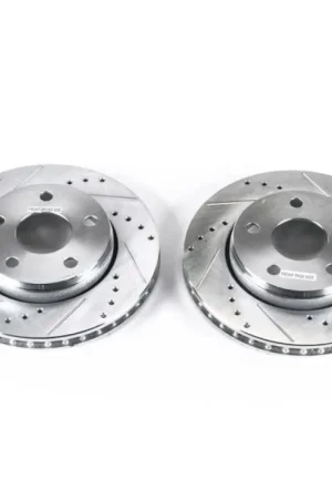 Power Stop 07-17 Jeep Wrangler Front Evolution Drilled & Slotted Rotors - Pair Next Day Delivery