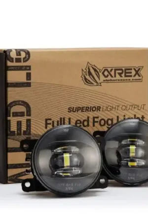 Low Price AlphaRex Universal Acura/Ford/Honda/Subaru/Nissan DoubleTap Dual Color LED Proj Fog Lights - Wt/Ambr