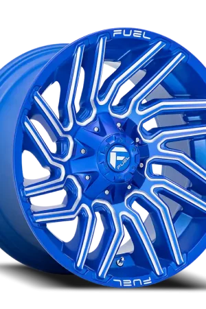 New Release Aluminum Wheels 20X10 Typhoon D774 5 On 114.3/5 On 127 Anodized Blue Milled 78 Bore -18 Offset Fuel Off Road Wheels