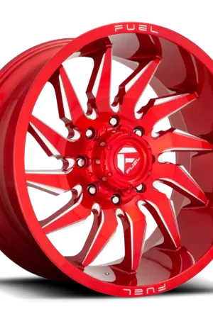 New Arrival Aluminum Wheels 20X9 Saber D745 6 On 135 Candy Red Milled 87.1 Bore 20 Offset Fuel Off Road Wheels