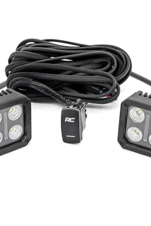 Seasonal Sale LED Light Pair 2 Inch Square Flood Swivel Mount Rough Country