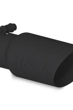 Super Sale MBRP Universal Tip 4in OD 3in Inlet 10in Length Dual Wall Angled End Black