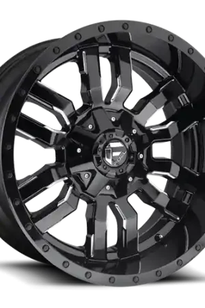 Brand New Aluminum Wheels 20X9 Sledge D595 5 On 139.7/5 On 150 Gloss Black Milled 110.1 Bore 1 Offset 40 Lbs Fuel Off Road Wheels
