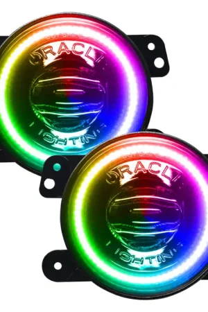 Oracle Jeep Wrangler JK/JL/JT High Performance W LED Fog Lights - ColorSHIFT - Dynamic Modern