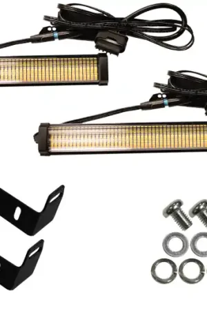 Fan Favorite Fishbone Offroad 2018+ Jeep JL & 2020+ JT 7in Turn Signal & Side Marker Lights and Brackets