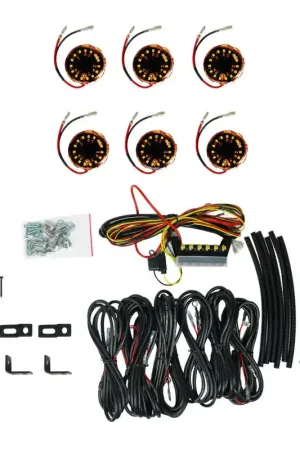 KC HiLiTES Cyclone V2 LED - Rock Light - 6-Light System - Amber - 5W Flood Beam Exclusive Offer