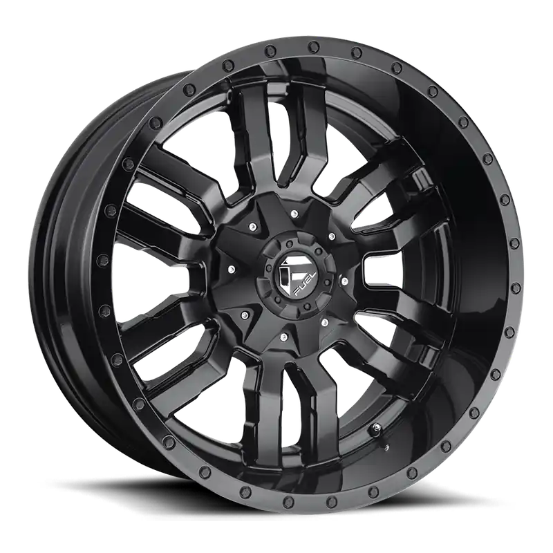 Aluminum Wheels 18X8 Sledge D596 5 On 110/5 On 127 Matte Black/Gloss Black Lip 72.56 Bore 35 Offset Fuel Off Road Wheels Hassle-Free Returns