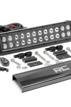 12 Inch CREE LED Light Bar Dual Row Black Series Rough Country Money Back Guarantee