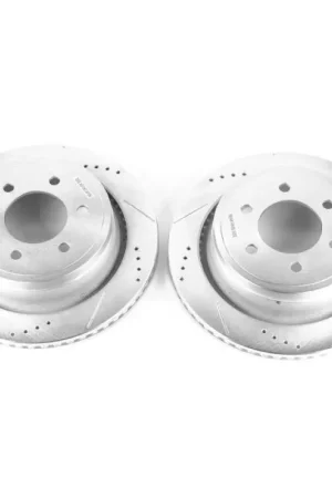 Power Stop 12-18 Ford F-150 Rear Evolution Drilled & Slotted Rotors - Pair Price Cut