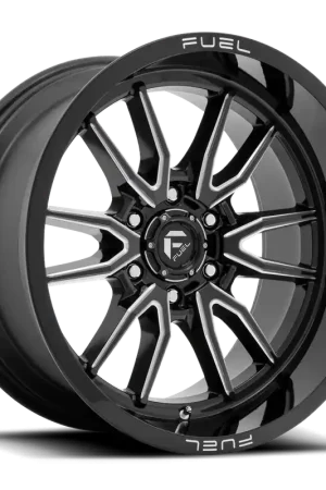 Save Now Aluminum Wheels 20X9 Clash 6 D761 8 On 170 Gloss Black Milled 125.1 Bore 1 Offset Multi Spoke Fuel Off Road Wheels