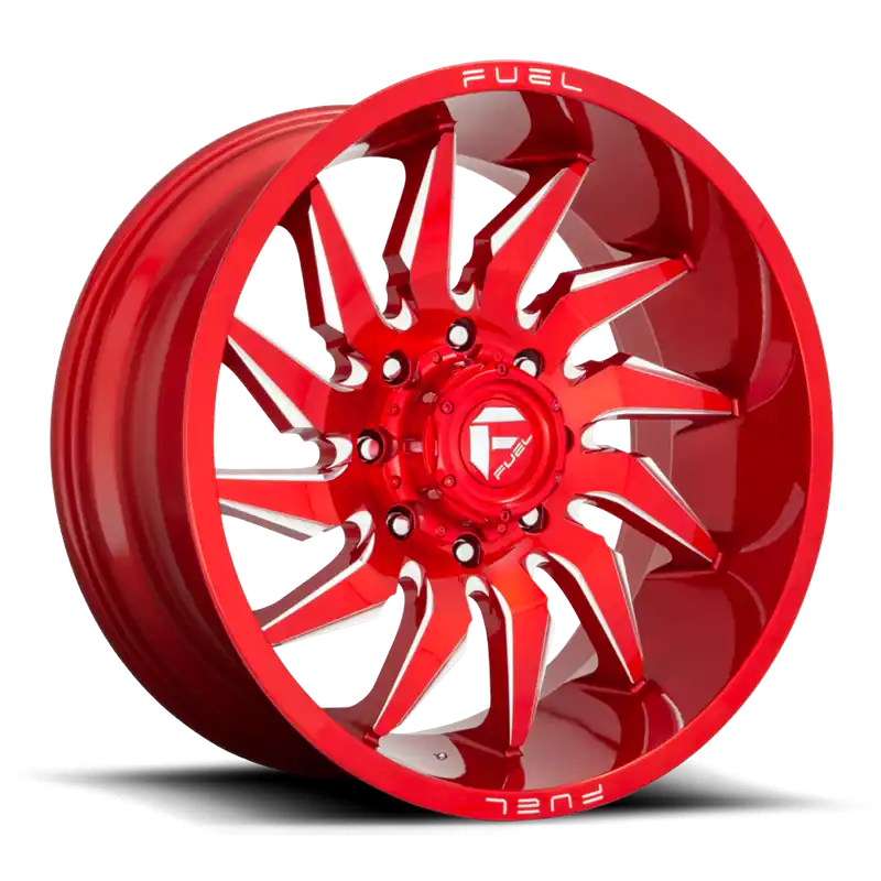 Aluminum Wheels 20X9 Saber D745 6 On 139.7 Candy Red Milled 106.1 Bore 20 Offset Fuel Off Road Wheels Free Shipping