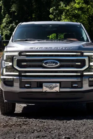 FORD SUPERDUTY F250/F350/F450 (2020-2022): MORIMOTO XBG LED DRL PLATINUM GRILLE INSERTS (White or Amber) Limited Edition