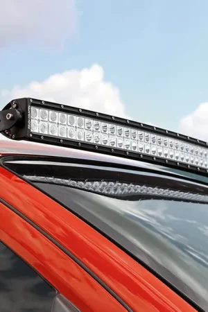 Nissan 50 Inch Curved LED Light Bar Upper Windshield Mounts 04-15 Titan Rough Country While Supplies Last