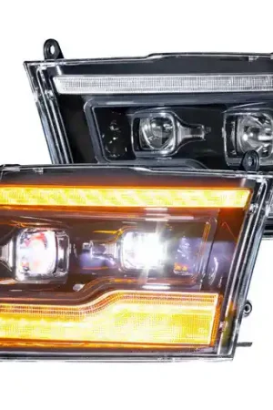Morimoto XB LED Projector Headlights Amber DRL: Dodge Ram 1500/2500/3500 2009-2018 Order Now