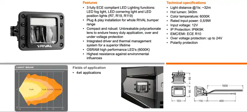 Rival Premium 3-Function LED Lights (Set of 2) Best Price