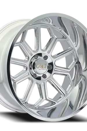 Today Only Cast Aluminum Wheels Auburn 9117 PO 24x14 Milled Spokes Polished 6 On 139.7 Bolt Pattern -76 Offset Cali Offroad Wheels