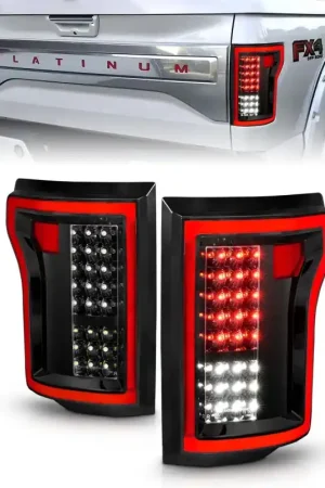 Order Now ANZO 2015-2016 Ford F-150 LED Taillights Black