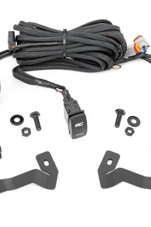 LED Light Kit | Ditch Mount | Black Series Round | 3.5 Inch | Amber DRL | Toyota Tacoma (16-23) Hot Picks