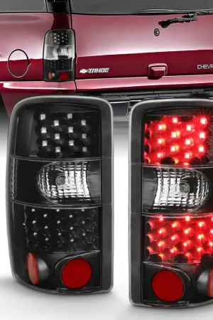 ANZO 2000-2006 Chevrolet Tahoe Led Taillights Black/Clear Low Price