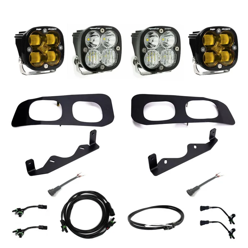 Squadron SAE/Sport Fog Pocket Kit 2023-On Ford F-250/350 Super Duty SAE Fog Baja Amber Upfitter Wiring Editor’s Pick