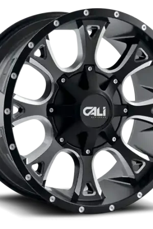 Free Returns Cast Aluminum Wheels Anarchy 9103 SB 20x9 Milled Spokes Satin Black 8 On 180 Bolt Pattern 18 Offset Cali Offroad Wheels