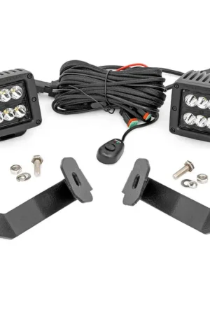 LED Light Kit | Ditch Mount | 2" Black Pair | Spot | Toyota Tacoma (05-15) Special Offer