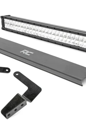 Luxury Toyota 30 Inch LED Bumper Kit Chrome Series w/ Cool White DRL (07-14 FJ Cruiser) Rough Country