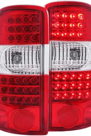ANZO 2000-2006 Chevrolet Suburban LED Taillights Red/Clear G2 Discount