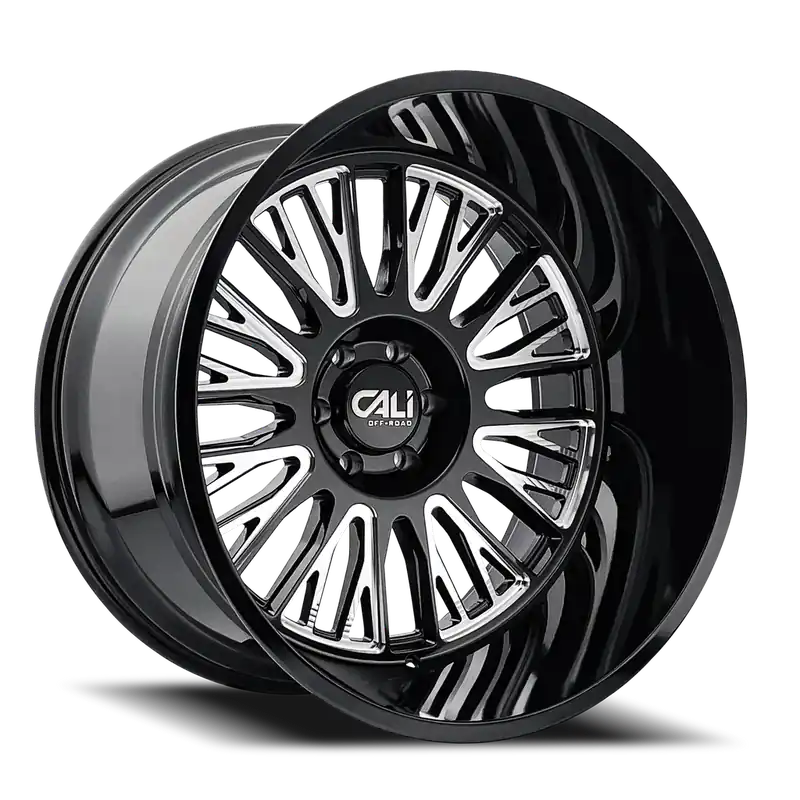 Cast Aluminum Wheels Vertex 9116 BM 24x14 Milled Gloss Black 6 On 139.7 Bolt Pattern -76 Offset Cali Offroad Wheels Don’t Miss Out