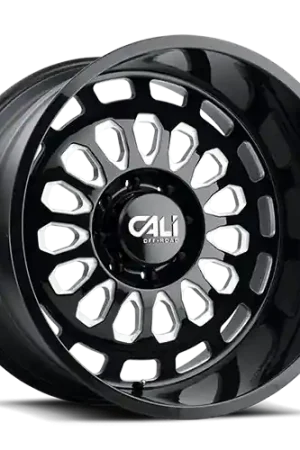 Cast Aluminum Wheels Paradox 9113 GB 22x12 Milled Spokes Gloss Black 6 On 139.7 Bolt Pattern -51 Offset Cali Offroad Wheels Cheap