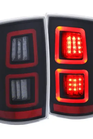ANZO LED Black 13-17 Dodge Ram 1500/2500/3500 LED Taillights Black While Supplies Last