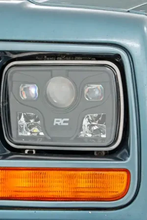 Genuine Jeep 5X7 Inch LED Headlights Jeep Cherokee XJ Rough Country