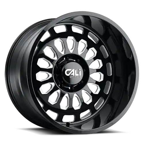 Fan Favorite Cast Aluminum Wheels Paradox 9113 GB 20x10 Milled Spokes Gloss Black 5 On 127 Bolt Pattern -25 Offset Cali Offroad Wheels