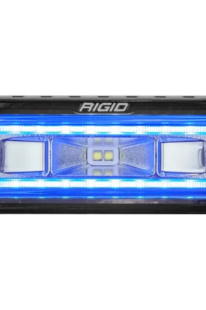 Limited Time SR-L Series Marine Spreader Pod 2 Wire Surface Mount Black With Blue Halo RIGID Industries