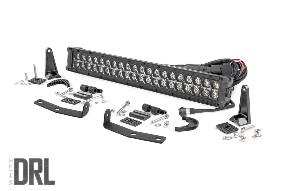 Mega Sale Nissan 20 Inch LED Bumper Kit Black Series w/White DRL 16-20 Titan XD Rough Country