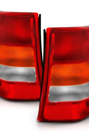 Sale ANZO 1999-2004 Jeep Grand Cherokee Taillight Red/Clear Lens (OE Replacement)