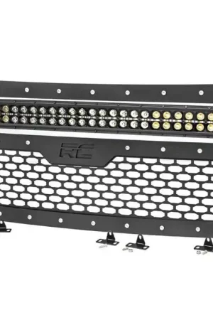 Luxury Ford Mesh Grille w/30 Inch Dual Row Black Series LED w/Amber DRL 09-14 F-150 Rough Country