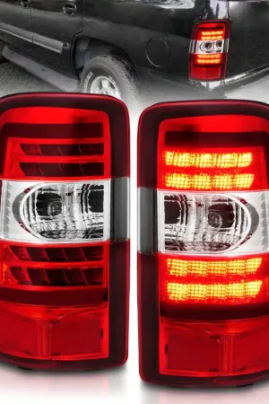 ANZO 2000-2006 Chevrolet Tahoe LED Tail Lights w/ Red Lens Chrome Housing Deal