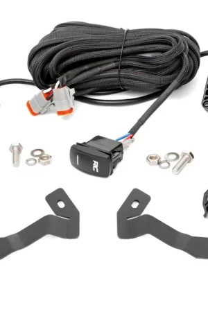 Free Delivery LED Light Kit | Ditch Mount | 2" Black Pair | Amber DRL | Toyota Tacoma (16-23)