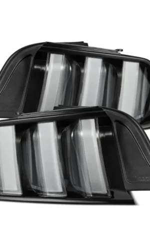 AlphaRex 15-23 Ford Mustang NOVA-Series Prismatic LED Tail Lights Black-Clear Certified