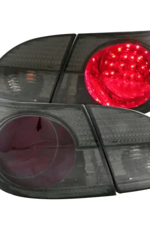 ANZO 2003-2008 Toyota Corolla LED Taillights Red/Smoke Trusted Brand