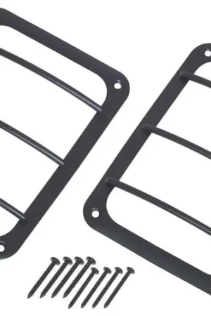 No Minimum Order Kentrol 07-18 Jeep Wrangler JK Taillight Guard Pair - Textured Black