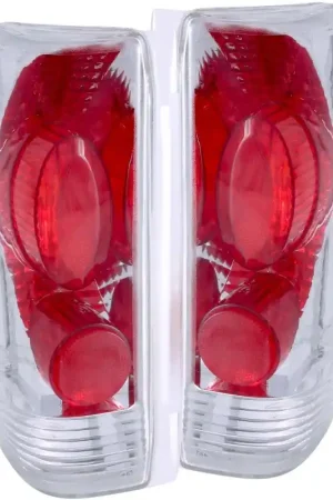 ANZO 1989-1996 Ford F-150 Taillights Chrome Handmade
