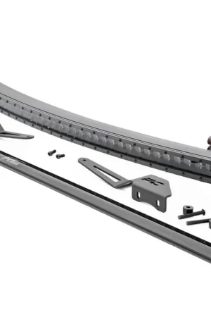 Modern LED Light Windshield Kit 50 Inch Curved Single Row Black Series 07-14 FJ Cruiser Rough Country