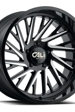 Cast Aluminum Wheels Purge 9114 GB 20x10 Milled Gloss Black 8 On 170 Bolt Pattern -25 Offset Cali Offroad Wheels Sale