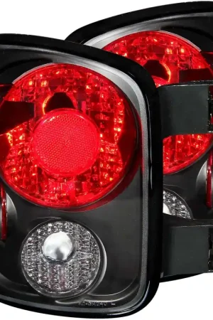 ANZO 1999-2004 Chevrolet Silverado Taillights Black Express Delivery