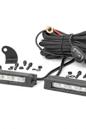 High Quality 6 Inch Slimline CREE LED Light Bars Pair Chrome Series Rough Country