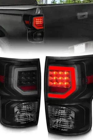 ANZO 07-11 Toyota Tundra Full LED Taillights Black Housing Smoke Lens G2 (w/C light Bars) Save Now