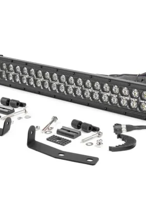 Discount Nissan 20 Inch LED Bumper Kit Black Series w/Amber DRL 16-20 Titan XD Rough Country